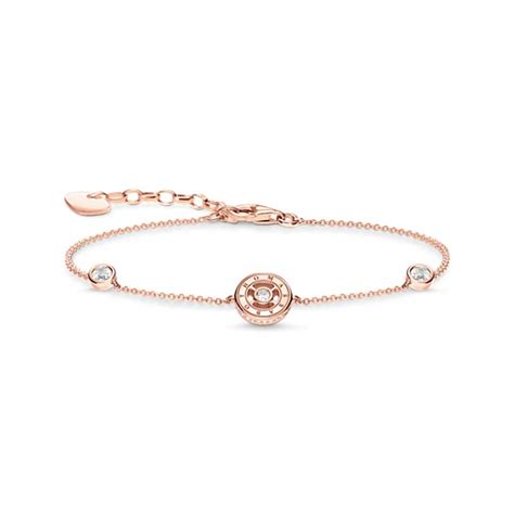 Armband Cirkel Med Vita Stenar Rosé Thomas Sabo Snabba leveranser