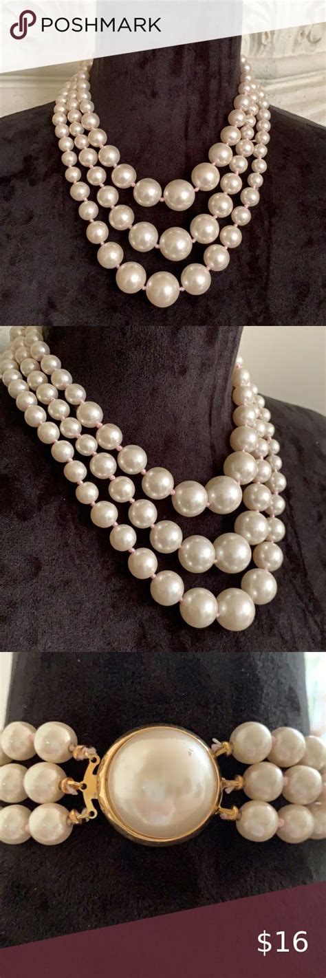 Channel Your Jackie Kennedy ️ Three Strand Pearls Three Strand Pearls