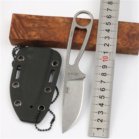 E Izula 12992 Fixed Knife D2 Blade Camping Hunting Survival Knife Outdoor Edc Tool Pocket