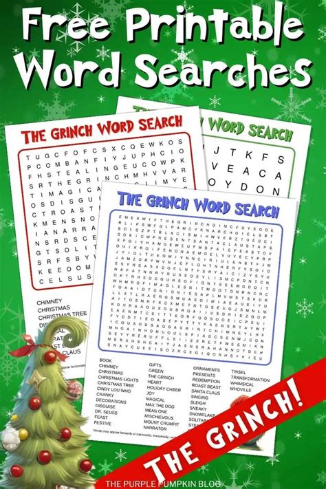 Free Printable Word Searches The Grinch Free Printables Free Printable Word Searches Grinch