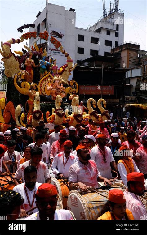 Pune India September 29 2023 Guruji Talim Ganpati Pune Ganpati