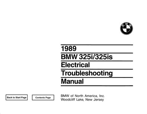 Bmw 325i 325is 1989 Electrical Troubleshooting Manual Pdf Download