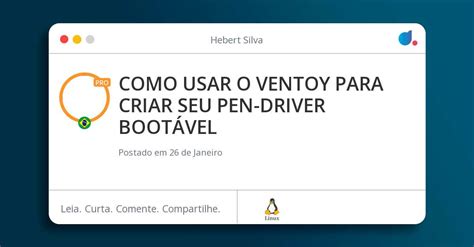 COMO USAR O VENTOY PARA CRIAR SEU PEN DRIVER BOOTÁVEL