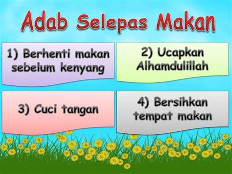 Apa Perlu Kita Buat Selepas Makan Adab Makan