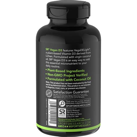 Comprar Sports Research Vegan D Mcg Iu Veggie