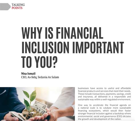 Why Is Financial Inclusion Important To You