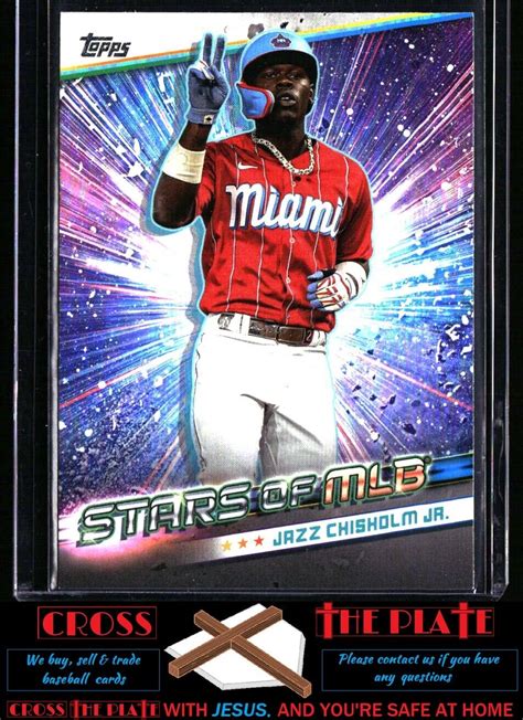 1 2024 Topps Stars Of MLB Jazz Chisholm Jr Miami Marlins SMLB 10 EBay