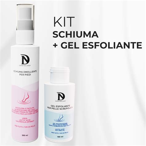 KIT SCHIUMA GEL ESFOLIANTE Diana Nails Shop Italy