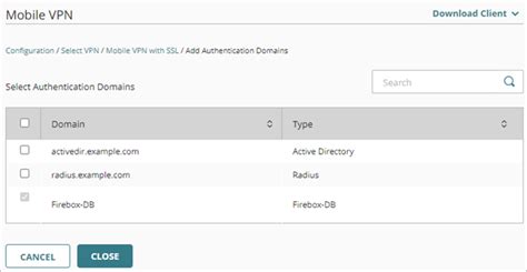 Configure Mobile VPN With SSL For A Cloud Managed Firebox