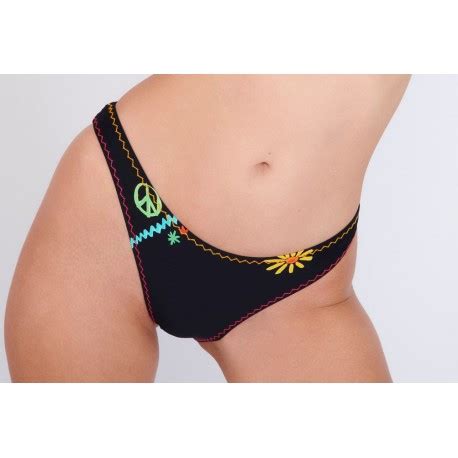 Bikini Bottom BANANA MOON Naida Stabilight Black Breizh Rider