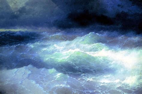 Between the waves 1898 Ivan Aivazovsky pintor romántico ruso