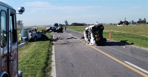 Tres Muertos Y Cuatro Heridos En Un Trágico Choque Múltiple En La Ruta