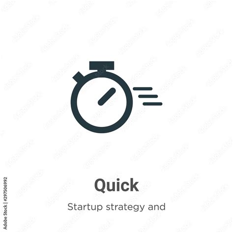 quick vector icon  white background flat vector quick icon symbol