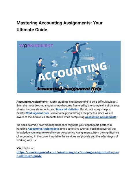 Ppt Mastering Accounting Assignments Your Ultimate Guide Powerpoint