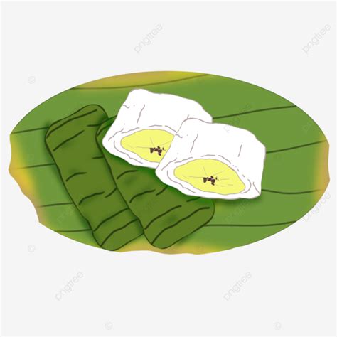 Illustration Of A Nagasari Cake, Cake, Illustration, Food PNG ...