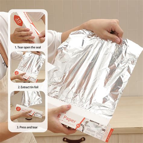 Christmas Clearance Thick Aluminum Foil Tinfoil Rolls Baking Paper Cooking Grade Non Stick