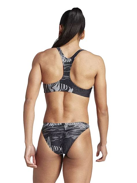 ADIDAS Damen Bikini Allover Graphic Grau