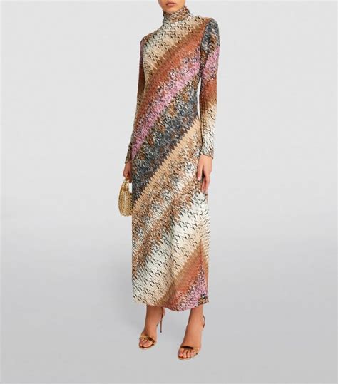 Womens Missoni Multi Zigzag Midi Dress Harrods Uk