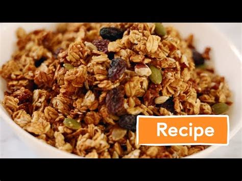 Recipe Whole Grain Granola YouTube