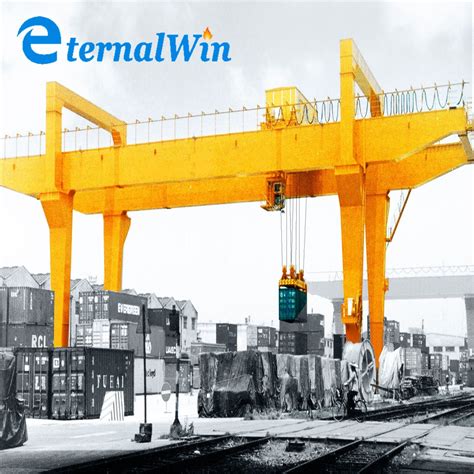 Double Beam Gantry Crane Large Loading Capacity Twin Girder Rail