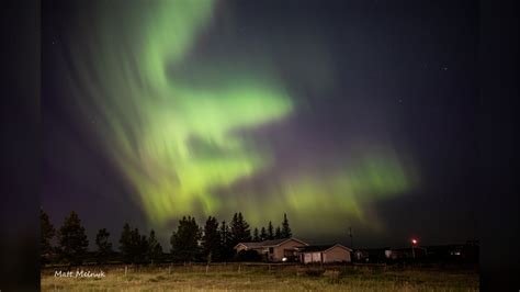 Northern lights dazzle above Alberta | CTV News