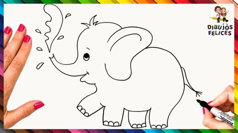 Cómo Dibujar Un Elefante Paso A Paso Dibujo De Elefante Dibujo de