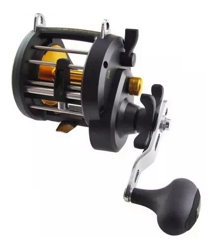 Reel Rotativo Marine Sports Master EX60 Izquierdo Color Negro