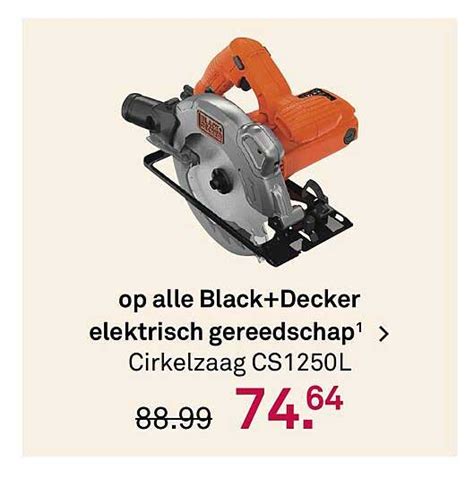 Op Alle Black Decker Elektrisch Gereedschap Cirkelzaag CS1250L