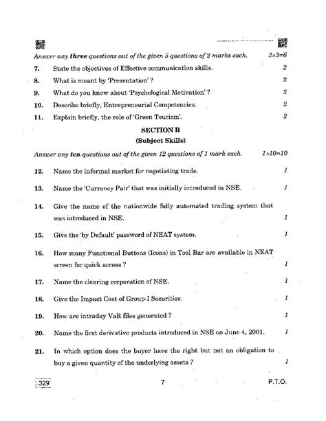 Cbse Question Paper 2020 For Class 12 Financial Markets Management