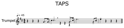 TAPS - Sheet music for Trumpet