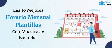 Las 10 Mejores Plantillas De Horarios Mensuales Con Muestras Y Ejemplos