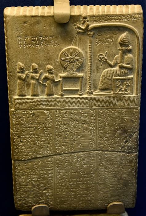 The Sun God Tablet Or The Tablet Of Shamash From Sippar Illustration