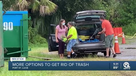 Port St Lucie Adds 4 Drop Off Sites To Ease Trash Problems