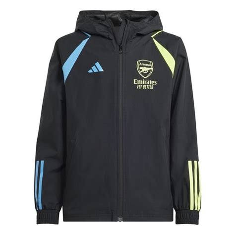 Arsenal Jakke All Weather Tiro 23 Sort Barn Unisportstore No