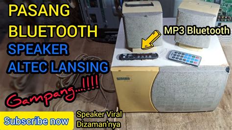 Cara Pasang Mp3 Bluetooth Di Speaker Aktif ALTEC LANSING YouTube