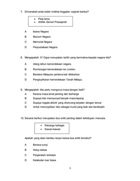 Soalan Peperiksaan Pertengahan Tahun Sejarah Tahun Docx Pdf