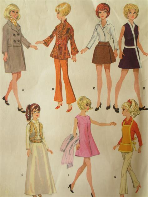 Vintage McCall S 9605 Sewing Pattern Fashion Doll