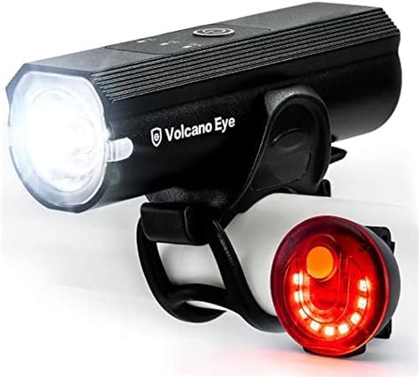 Volcano Eye Bike Lights Set USB Rechargeable Powerful Bicycle