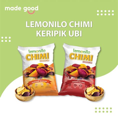 Jual Lemonilo Chimi Ubi Snack Keripik Halal No Msg Bebas Gluten Free