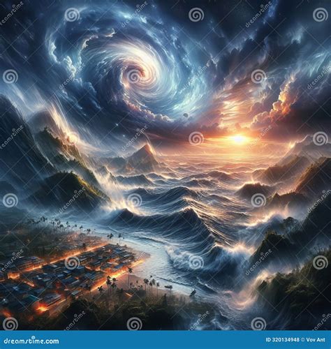 88 2. Tempestuous Typhoon - a Massive Tropical Storm S Stock Photo