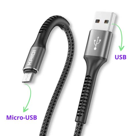 Cabo De Dados 3A Nylon USB Kaidi KD 2501 Kaidi