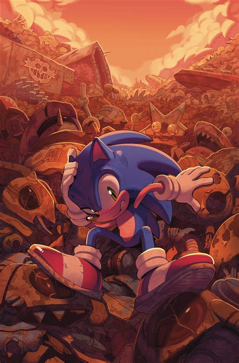 The Logoless Cover Art Of Sonic Idw Scrapnik Island 1 Art By