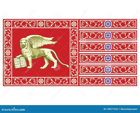 Flag of Most Serene Republic of Venice Stock Vector - Illustration of flag, greece: 198271532