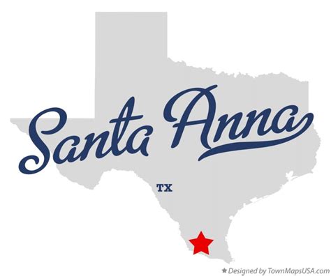 Map of Santa Anna, Starr County, TX, Texas