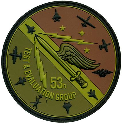 53rd TEST EVALUATION GROUP AIRCRAFT OCP NEW Flightline Insignia