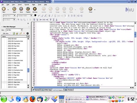 Programming Tools HTML WYSIWYG Editors Linux Journal