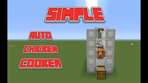 Auto Chicken Cooker Tutorial Minecraft Ps4 Youtube