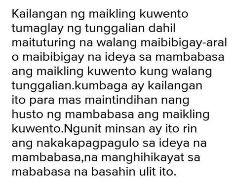 Bakit May Mga Tunggalian Sa Maikling Kuwento Brainlyph