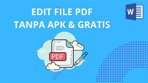 Gampang Cara Mengedit File Pdf Tanpa Aplikasi Gratiss Youtube