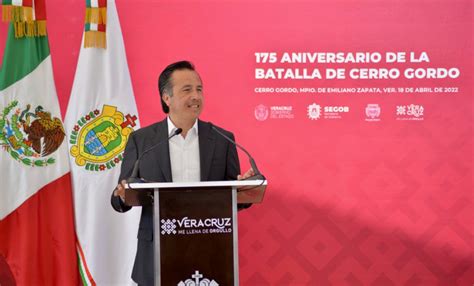 Encabeza Cuitláhuac García 175 Aniversario De La Batalla De Cerro Gordo